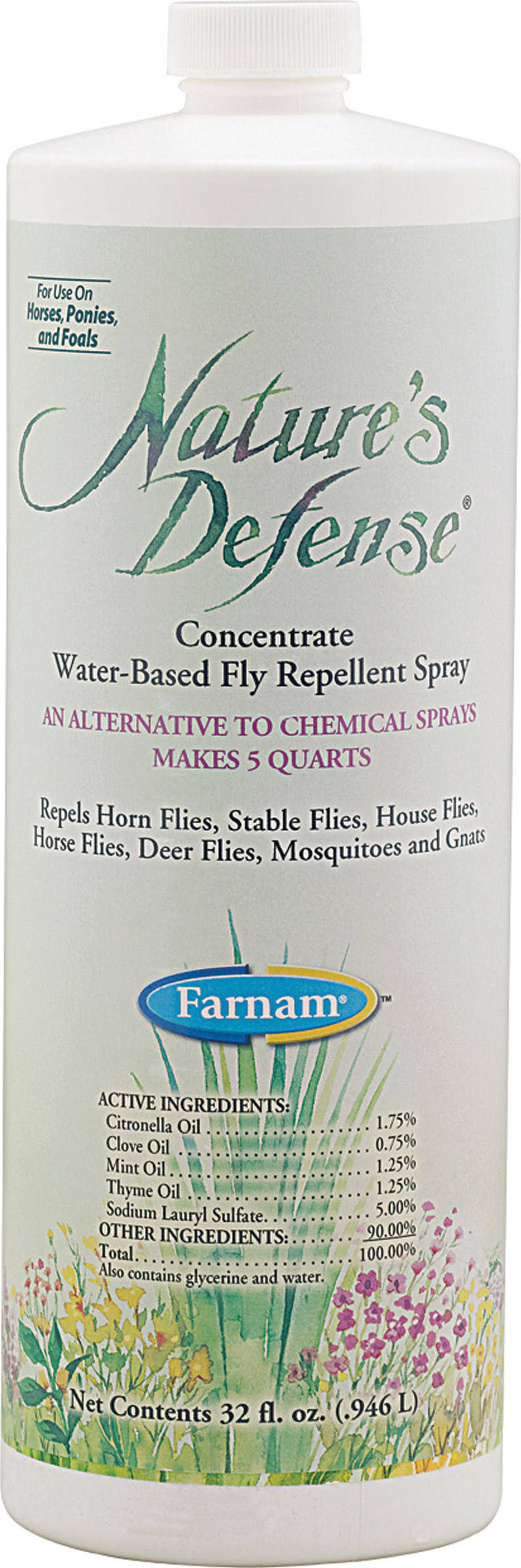 Nature Defense Concentrate Fly Repellent Concentrate - 32oz