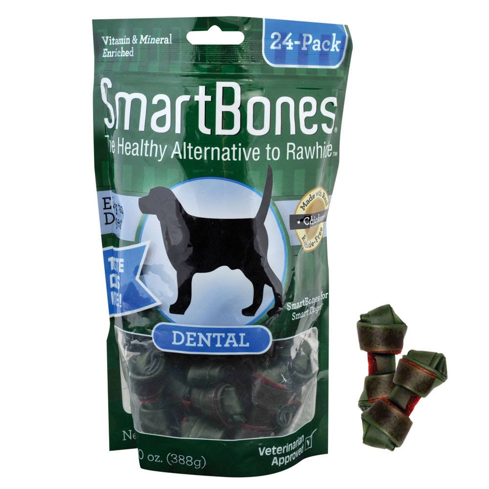 SmartBones Dental Dog Chews - 14oz, 24 Pieces