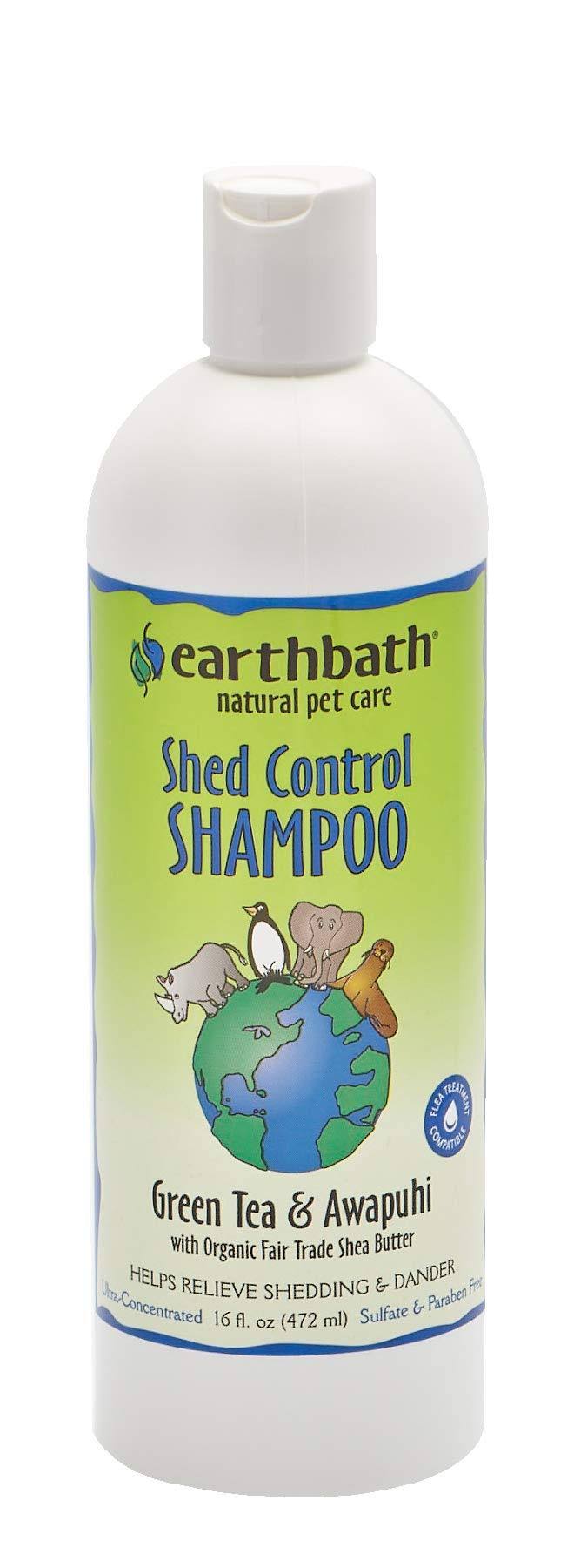 EarthBath Shed Control Shampoo - Green Tea & Awapuhi, 472ml
