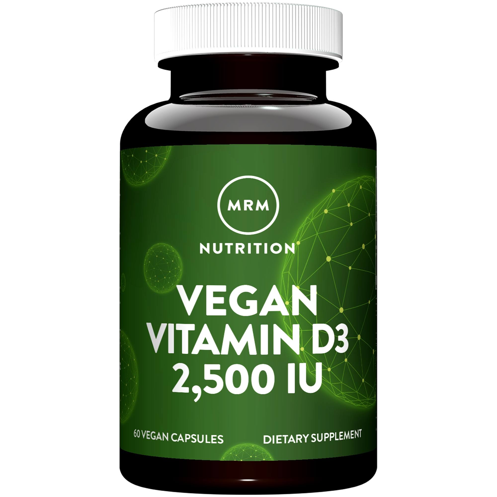 MRM Vegan Vitamin D3 Supplement - 2500IU, 60 Capsules