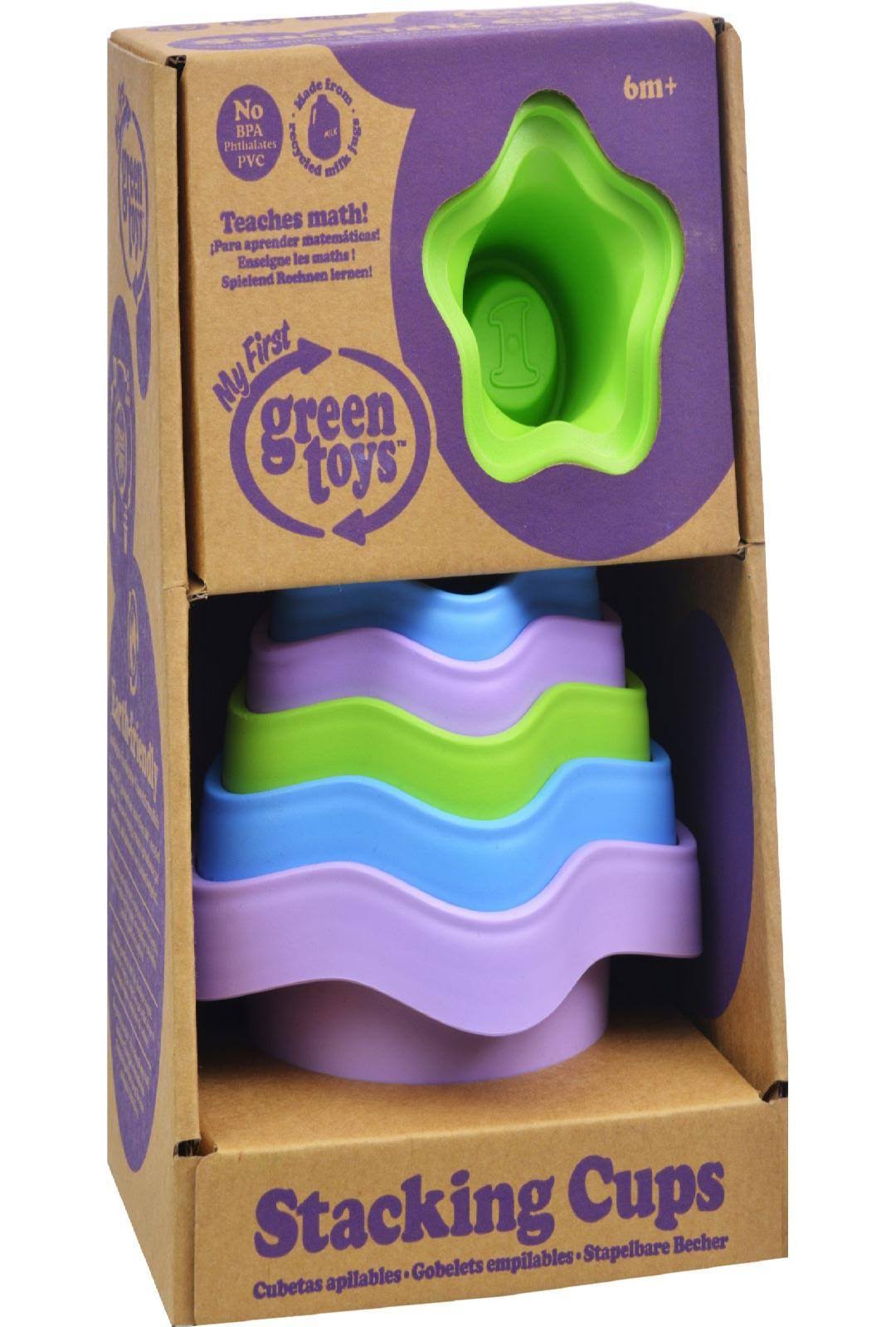 My First Green Toys Stacking Cups Baby Toy - for 6 Months up