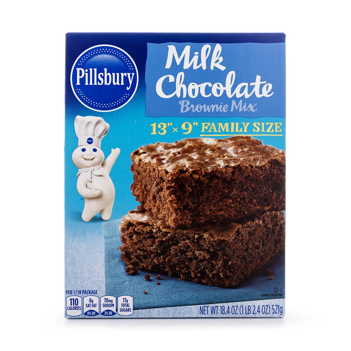 Pillsbury Brownie Mix, Milk Chocolate, Family Size - 18.4 oz