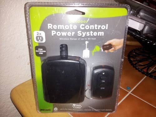 Prime TNOREM02 Remote Control Power System - Wireless, Outdoor, 80'