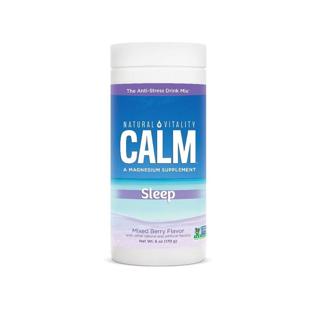 Natural Vitality Natural Calm Calmful Sleep - Wildberry Flavor, 4oz