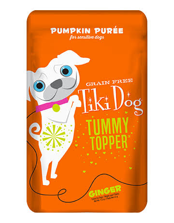 Tiki Dog Tummy Topper Pumpkin Puree & Ginger Cat Topper, 1.5-oz, case of 12