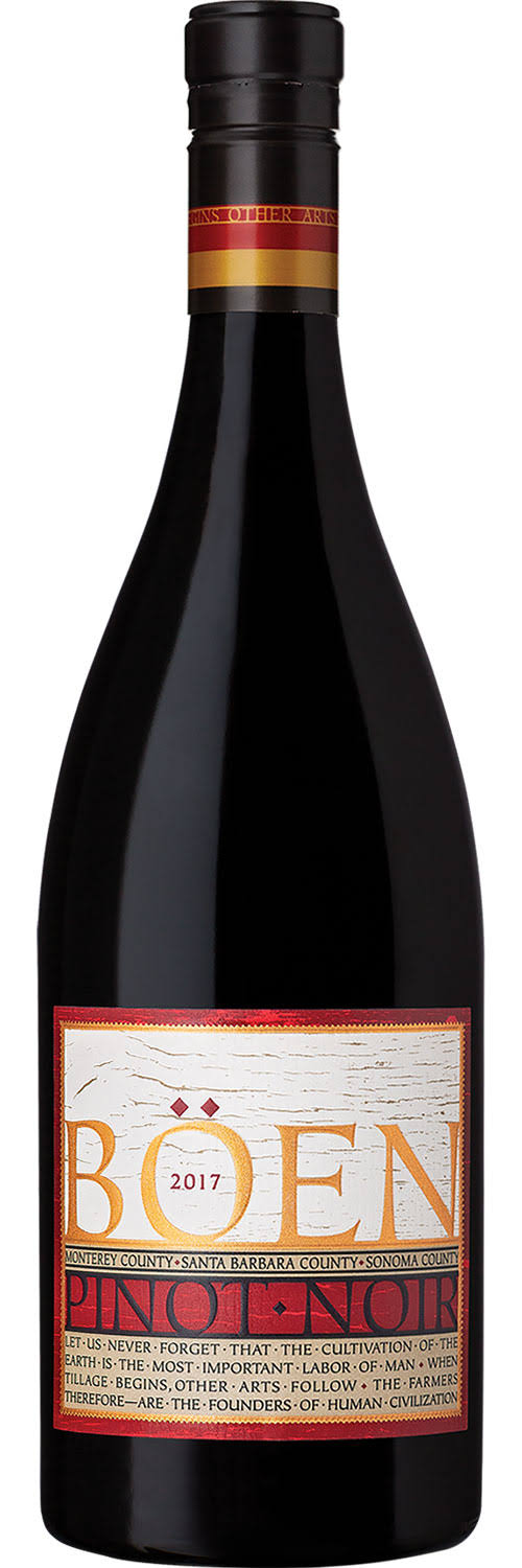 Boen Pinot Noir, Santa Barbara County/Sonoma County/Monterey County - 750 ml