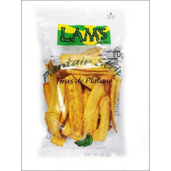 Lam's Plantain Strips Chips - Natural, 2.5oz