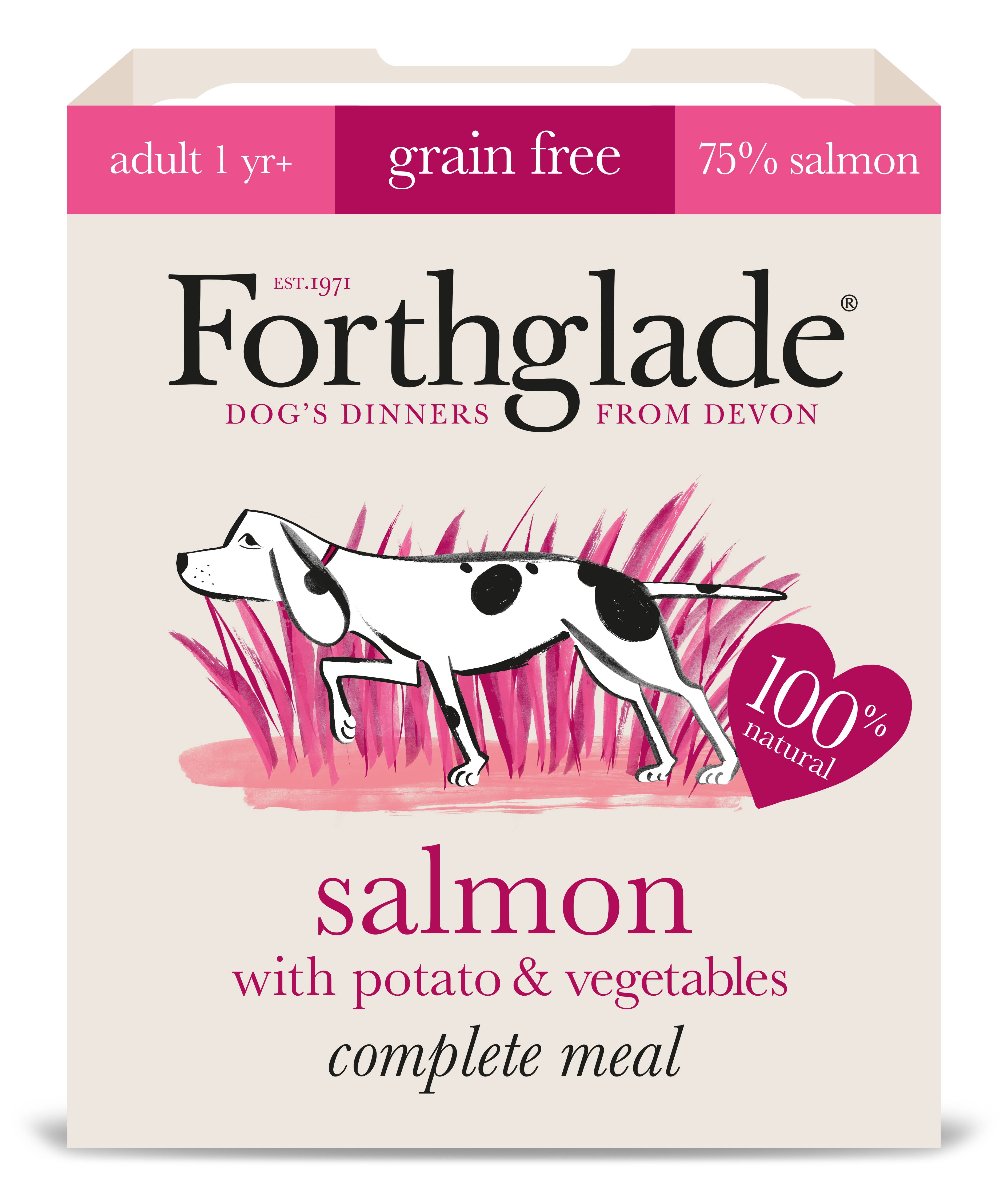 Forthglade Salmon with Potato & Vegetables Complete Meal for Dogs - 395g