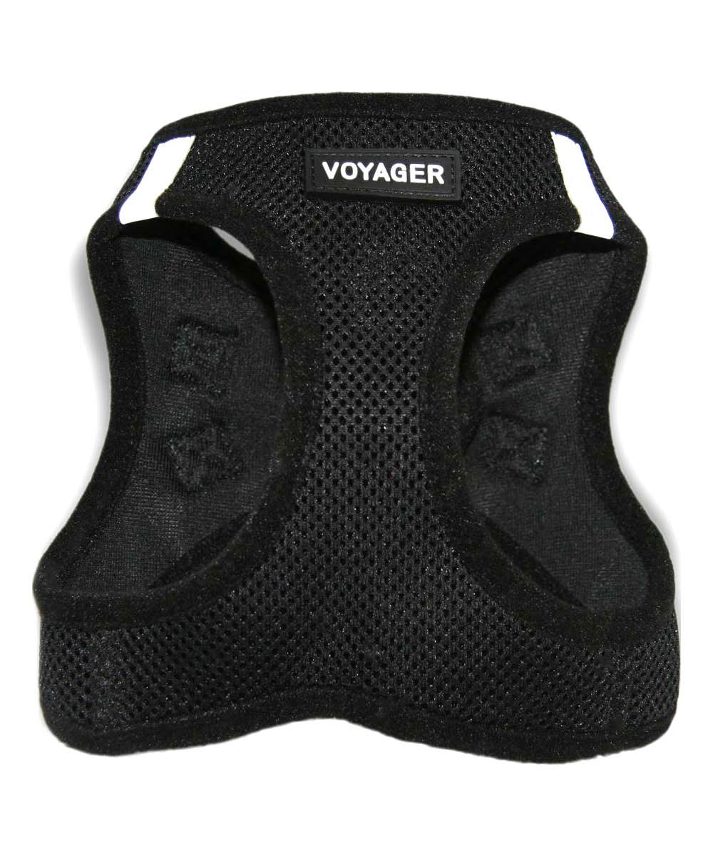 Voyager All Season Step in Mesh Dog Harness - Black, Large