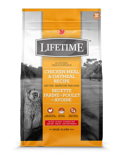 Lifetime - All Life Stages Chicken & Oatmeal - Dry Dog Food - 25 lb Bag