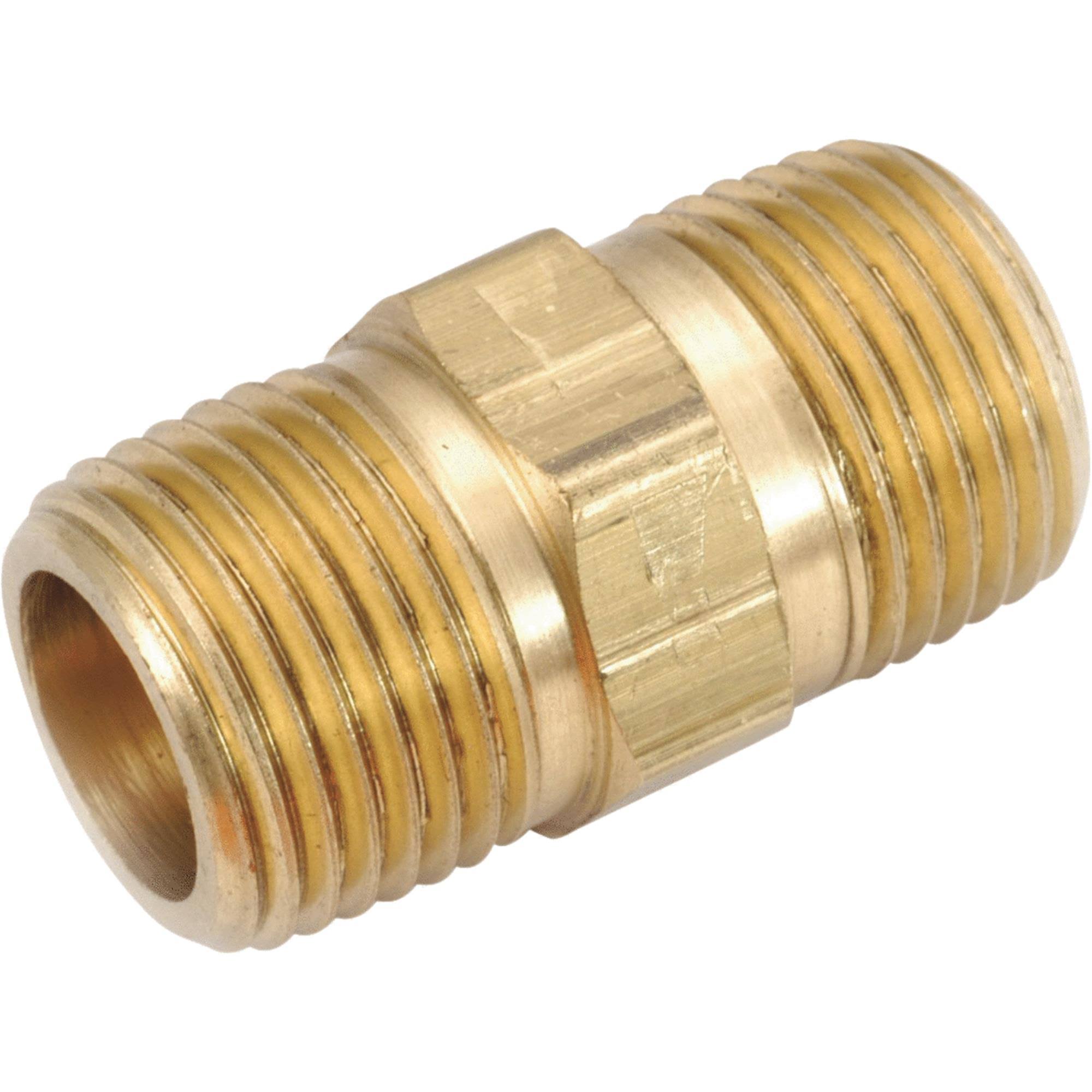 Anderson Metals Corp Hex Brass Nipple - 1/8"