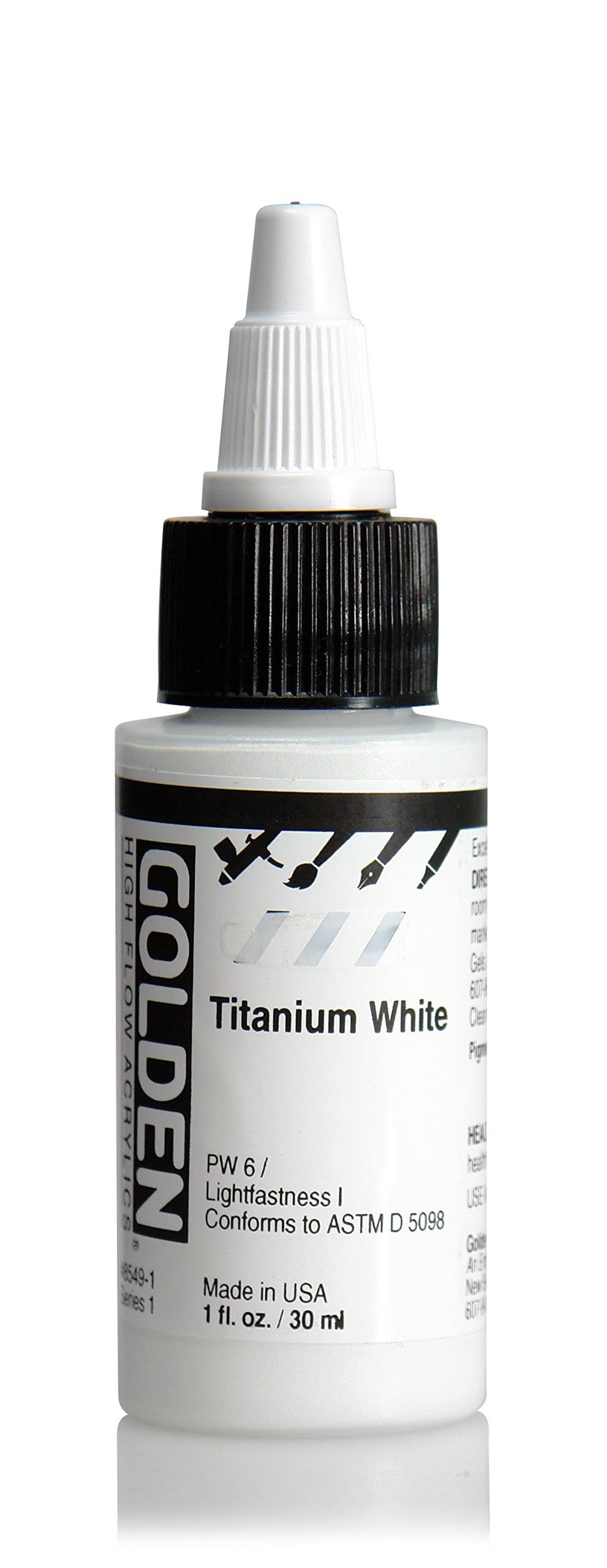 Golden High Flow Acrylic - Titanium White