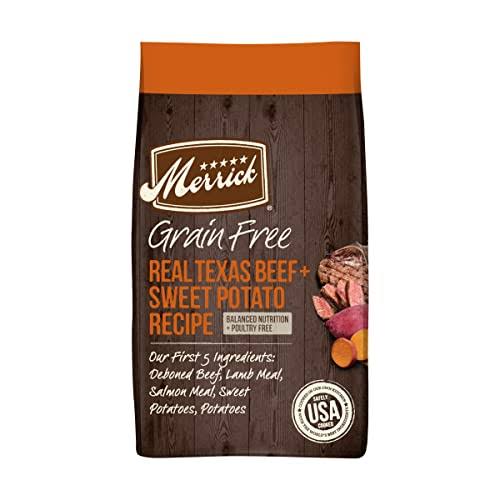 Merrick Grain Free Texas Beef + Sweet Potato Recipe Dry Dog Food - 22lbs