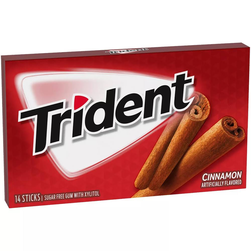 Trident Sugar-Free Gum - 18 Sticks, Cinnamon