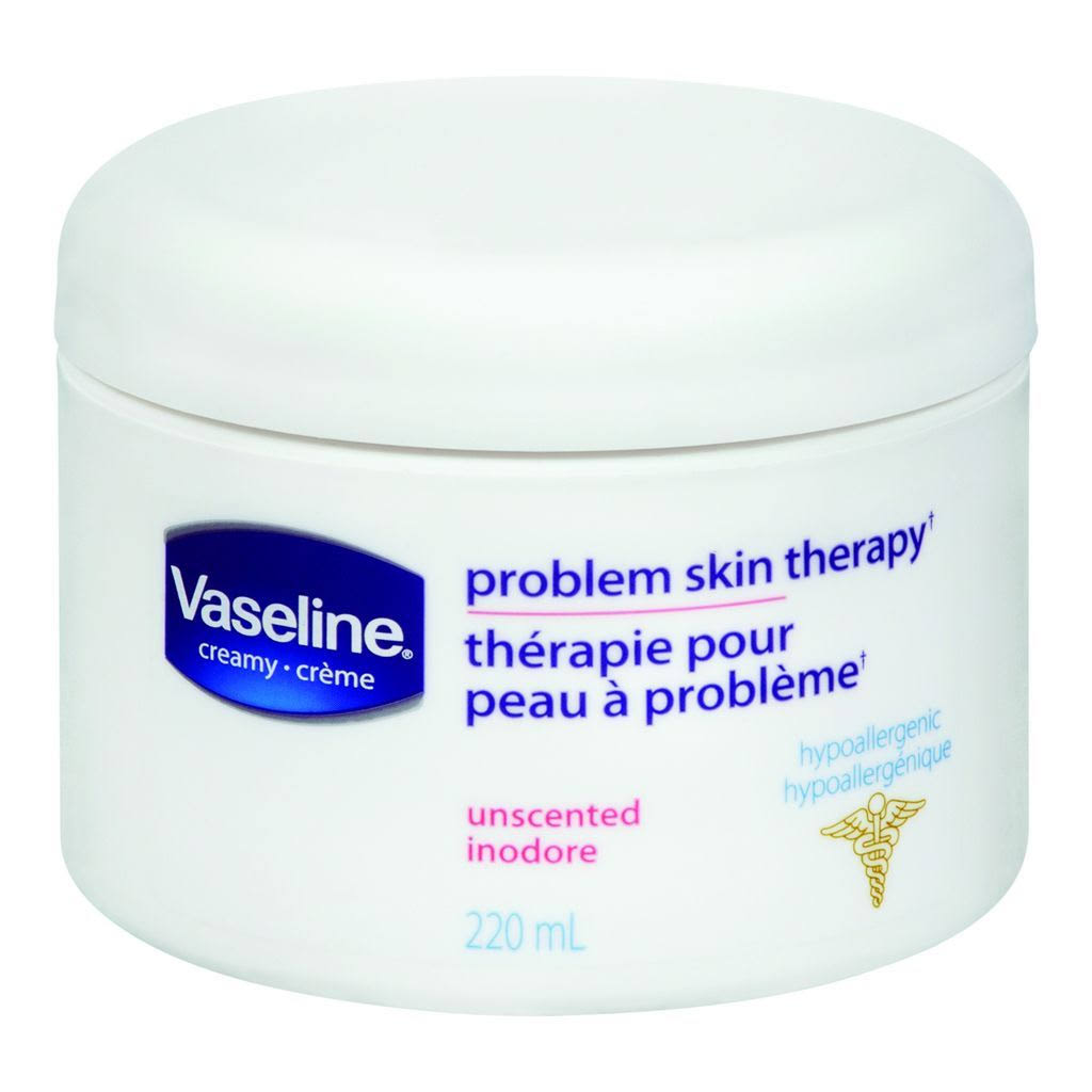 Vaseline Problem Skin Therapy Moisturizer Cream - Unscented, 220ml