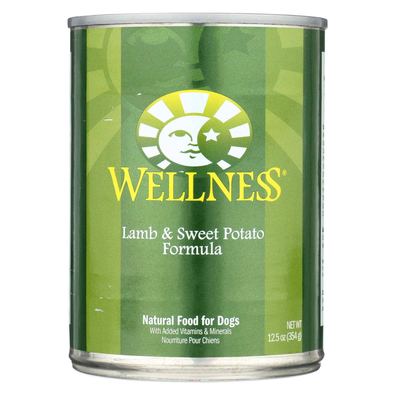 Wellness Complete Health Natural Wet Canned Dog Food - Lamb & Sweet Potato