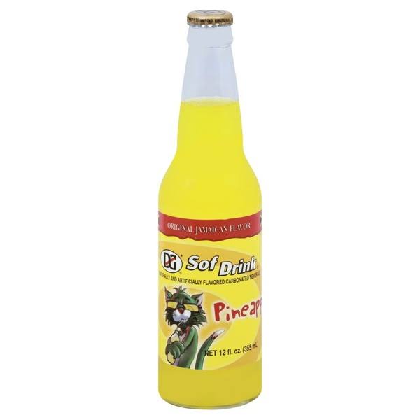 Dg Sof Drink Soda, Pineapple - 12 fl oz