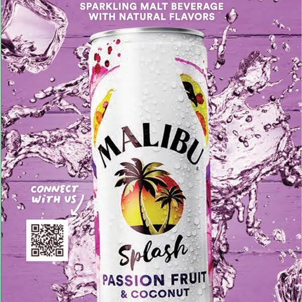Malibu Splash Passion Seltzers - 12 fl oz