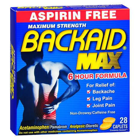 Backaid Maximum Strength Back Relief - 28 Caplets