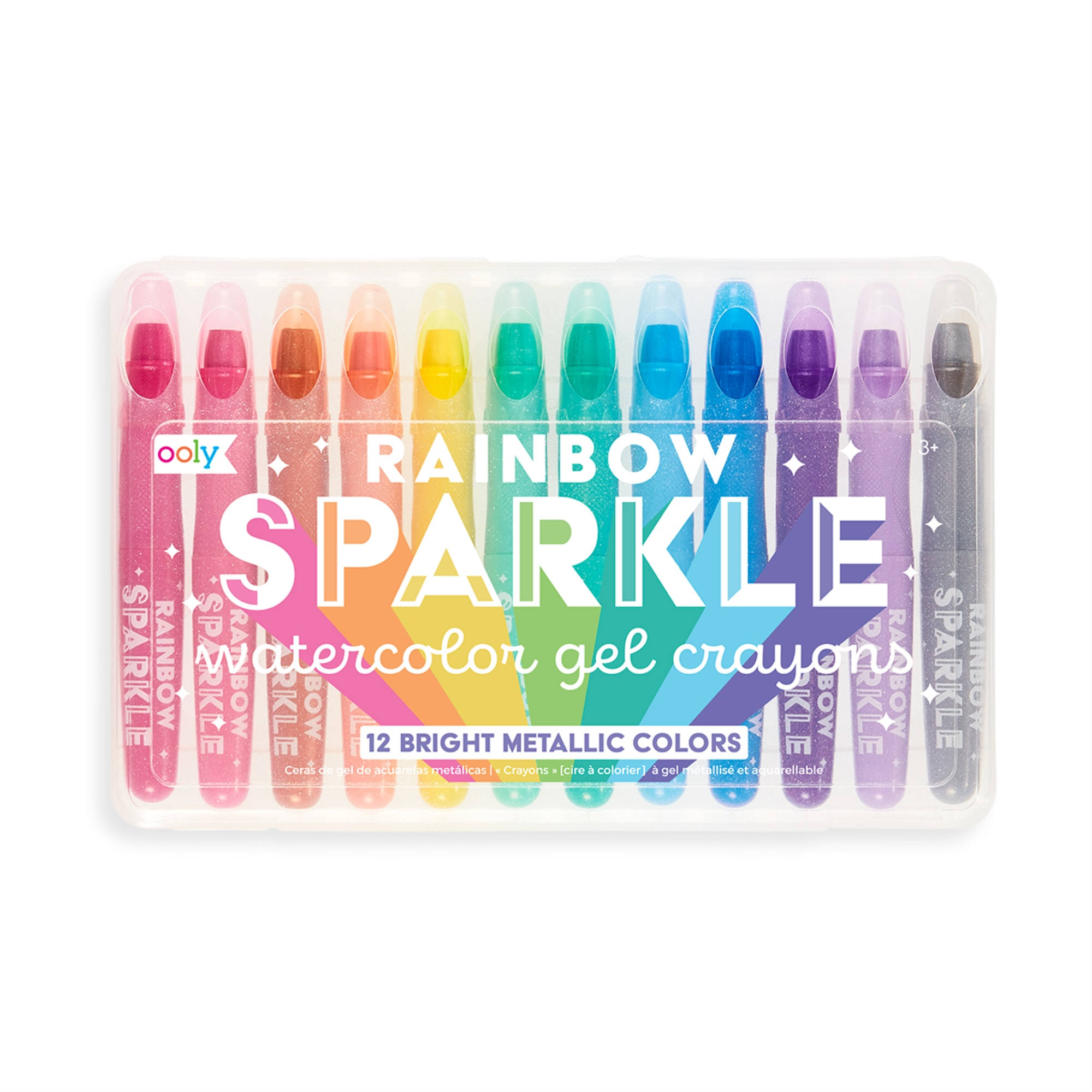 Sparkle Watercolor Gel Crayons - Set of 12