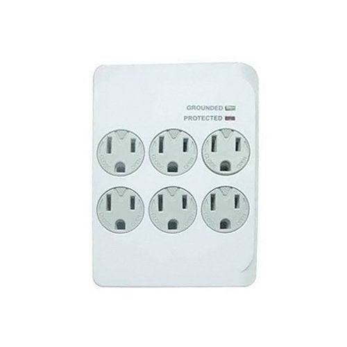 Master Electrician CT-044F Surge Tap - White, 6 Outlet