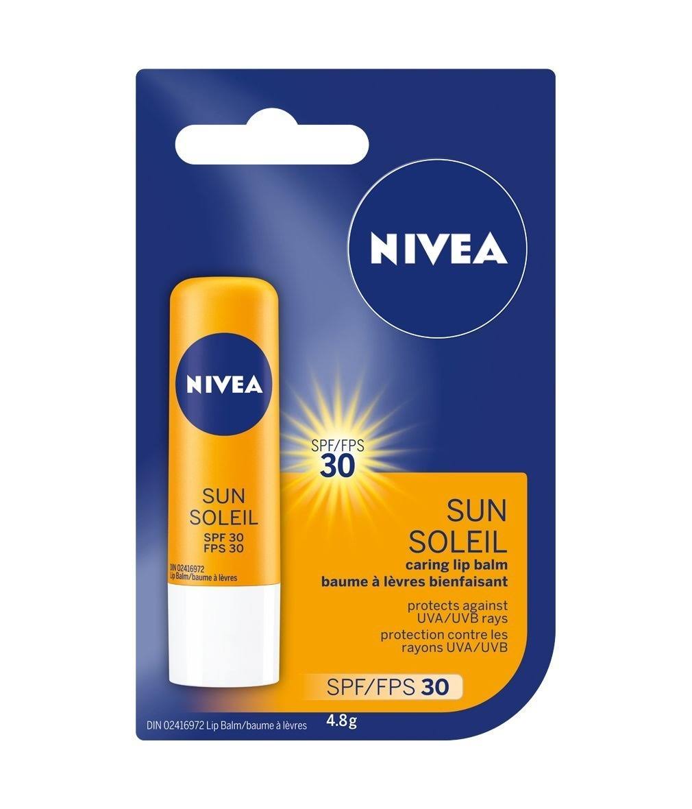 Nivea SPF 30 Sun Caring Lip Balm - 4.8g