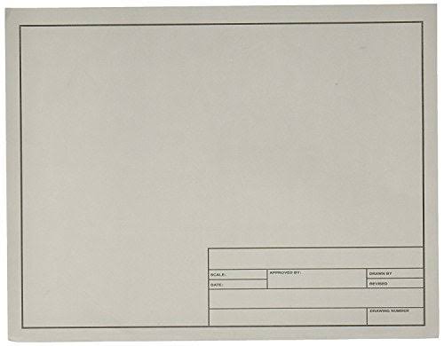 Clearprint Vellum Sheets with Engineer Title Block, 8.5x11 Inches, 16
