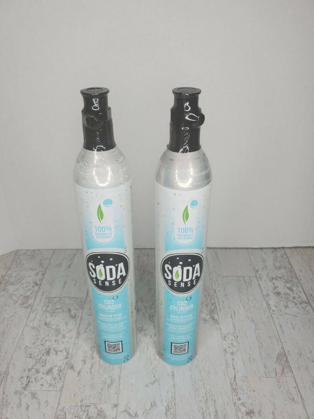 Soda Sense 60L CO2 Carbonator, Compatible with Appliances, Cartridge Refill Set