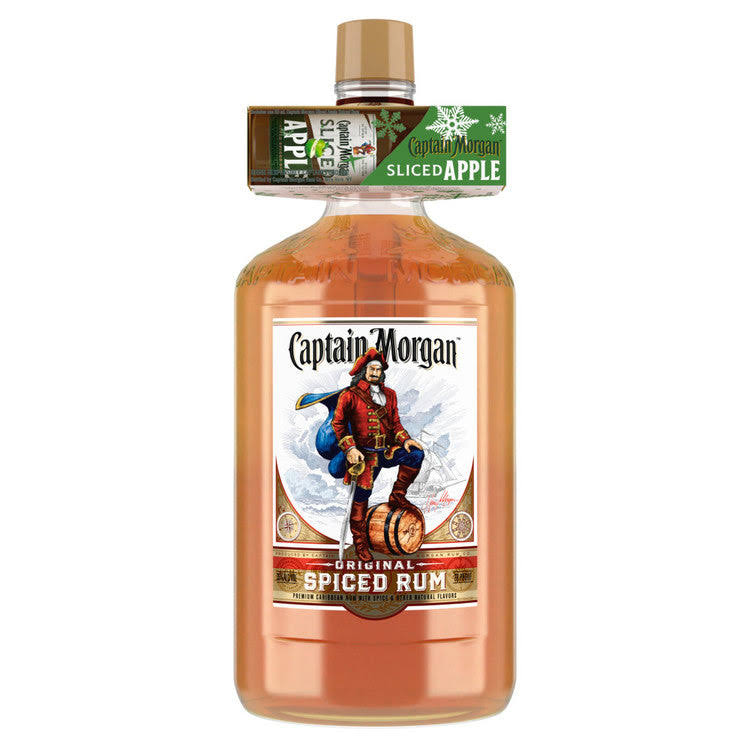 Captain Morgan Original Spiced Rum with Sliced Apple - 1.75 L