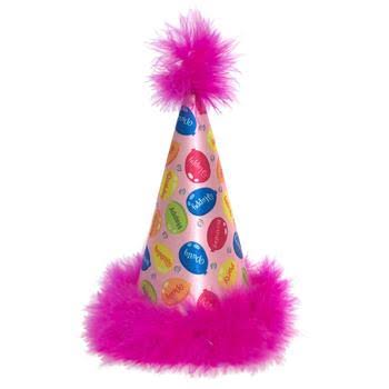 Huxley & Kent Party Time Dog Hat - Pink - Small