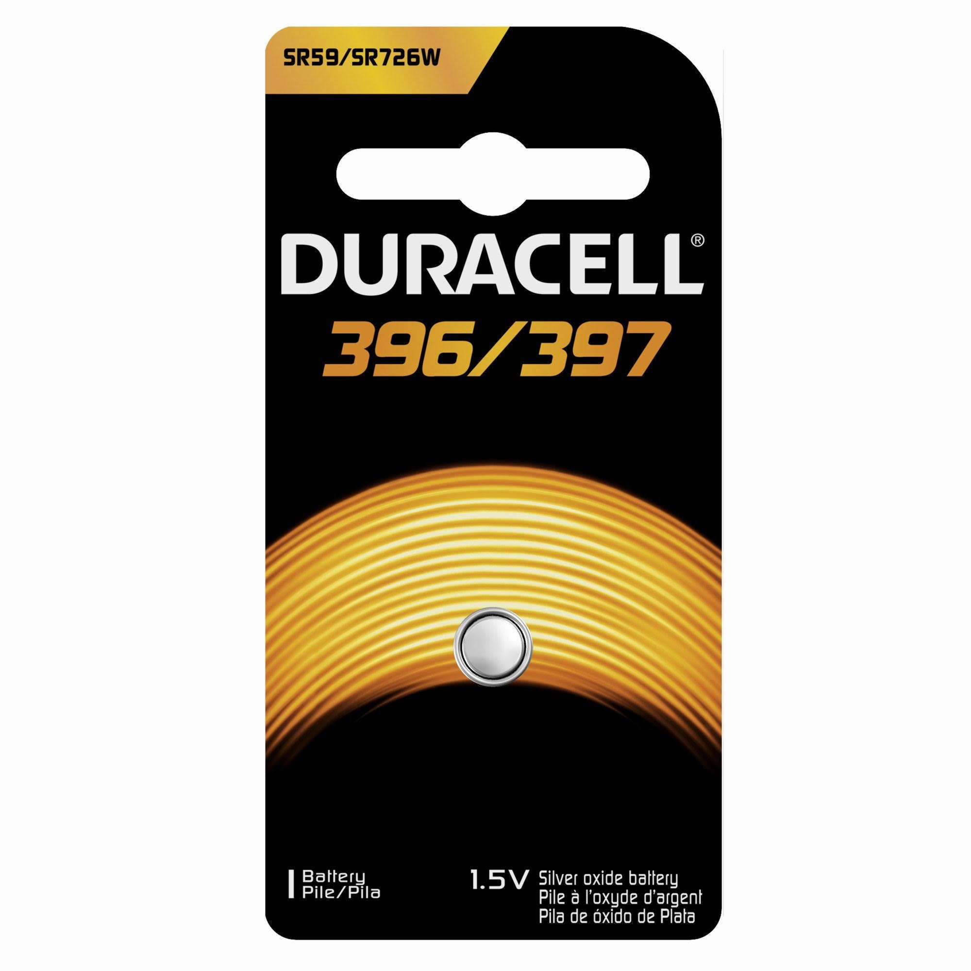 Duracell 396 & 397 Silver Oxide Watch Battery