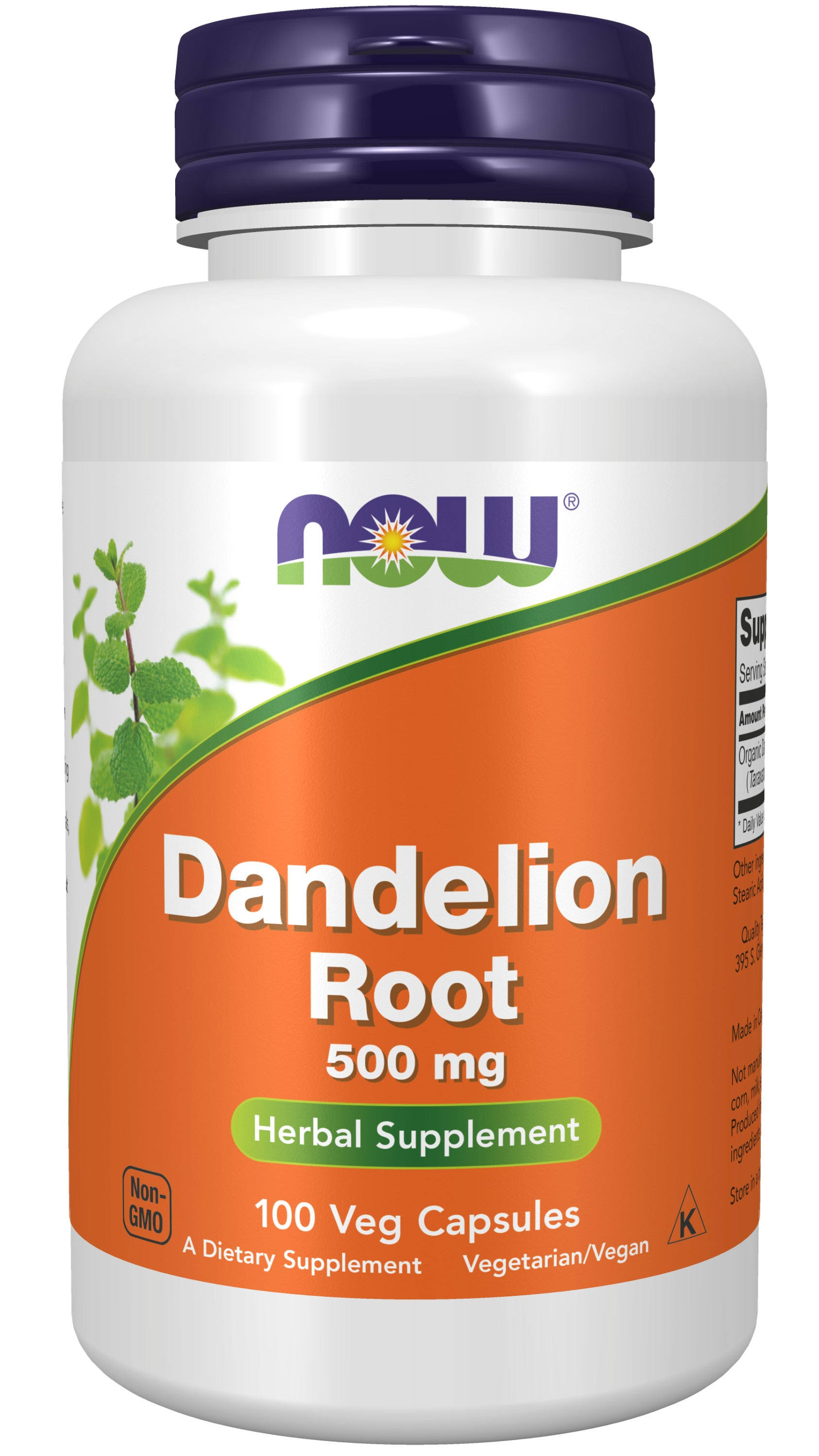 Now Foods Dandelion Root Herbal Supplement - 100 Capsules