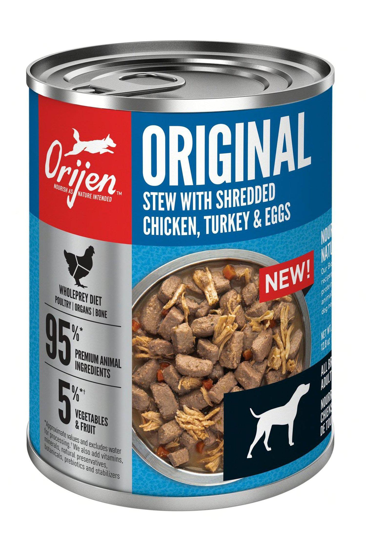Orijen Original Stew with Chicken, Turkey & Eggs Dog Food, 12.8-oz