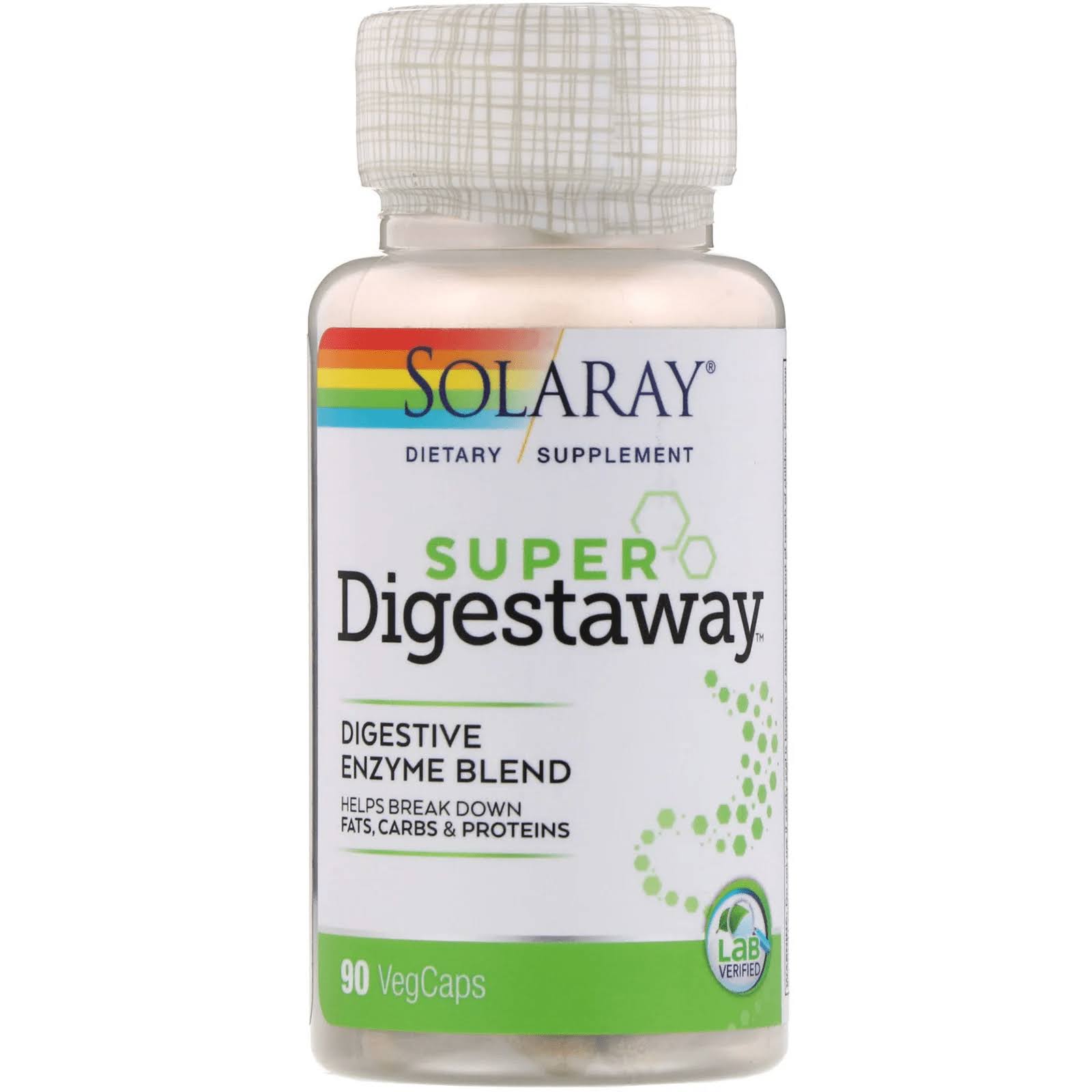 Solaray Super Digestaway - 90 Capsules