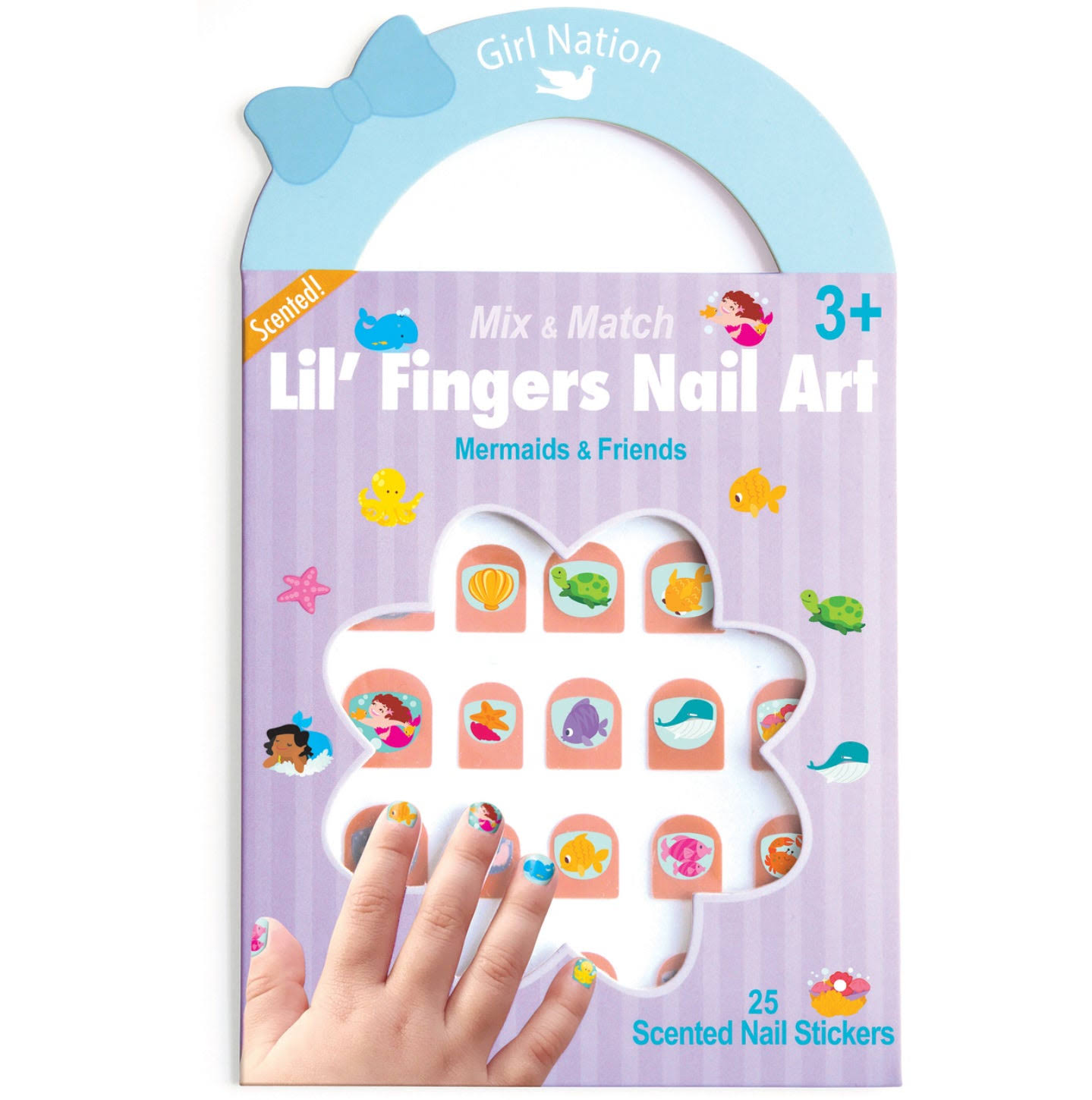 Girl Nation Lil Fingers Nail Art Mermaids & Friends