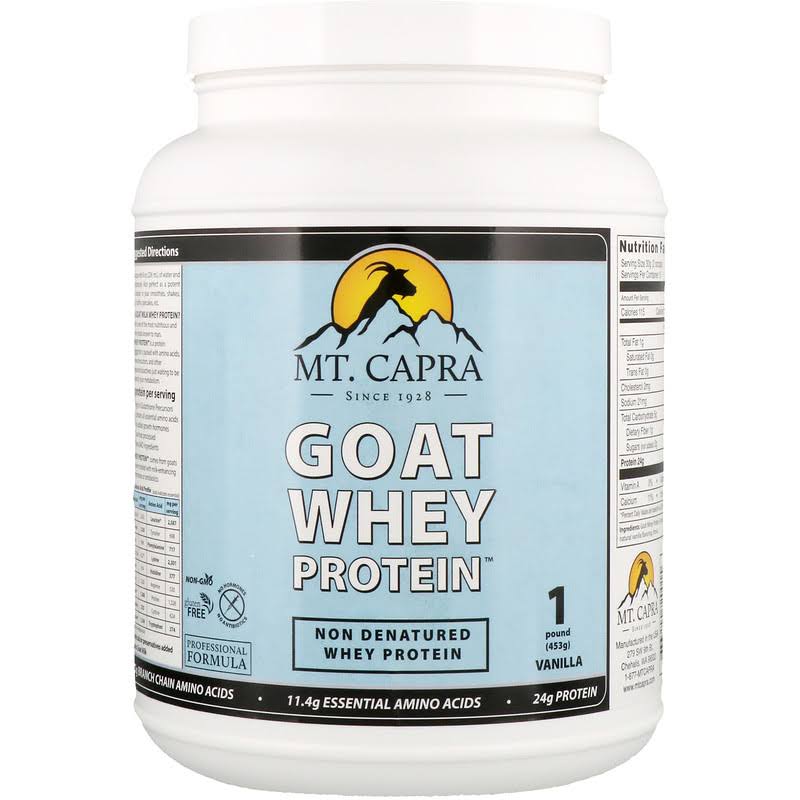 Mt. Capra Goat Whey Protein | Grass-Fed Undenatured Whey Protein Powde