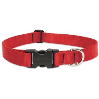 Lupine Adjustable Dog Collar - Red, 1" x 12-20"