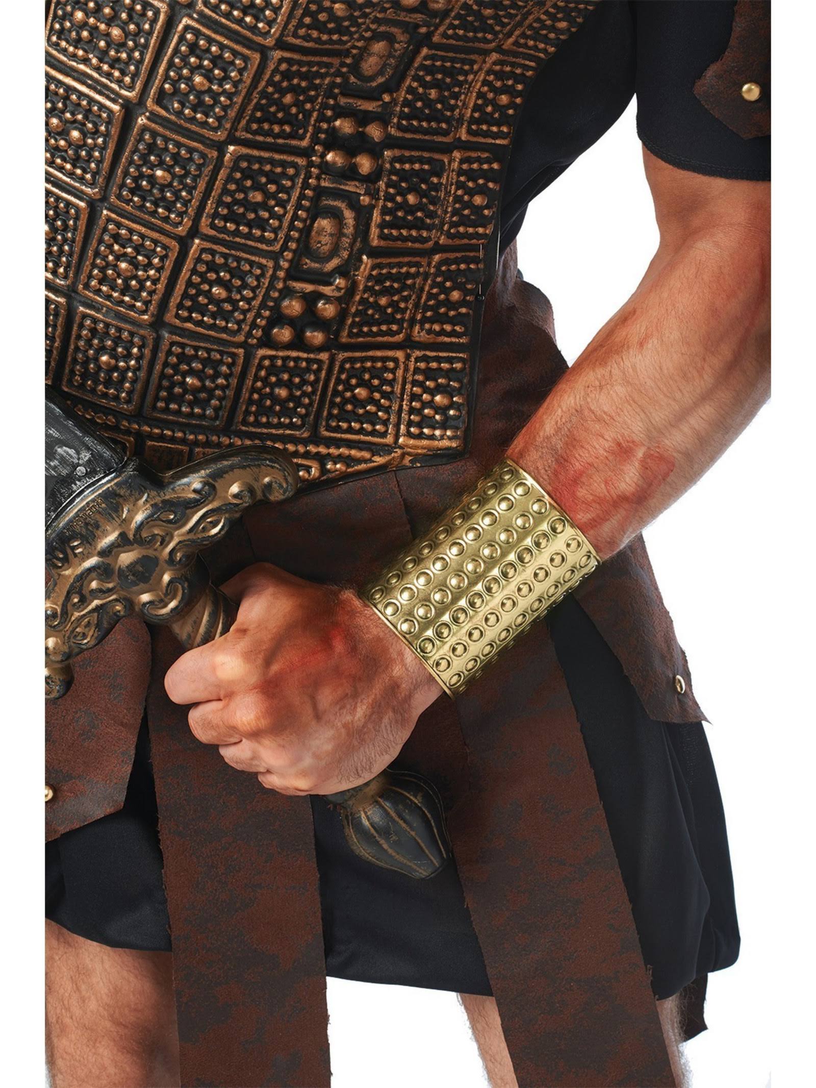 Costume Culture Men's Gladiator Circle Wrist Cuff - Gold, One Size