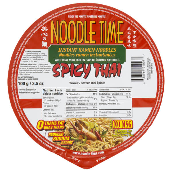 Noodle Time Spicy Thai Soup - 100 g