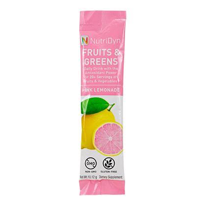 Fruits & Greens To-Go Packets by Nutri-Dyn Pink Lemonade