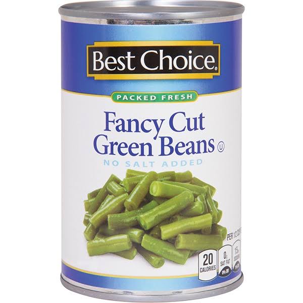 Best Choice No Salt Added Cut Green Beans - 14.5 oz