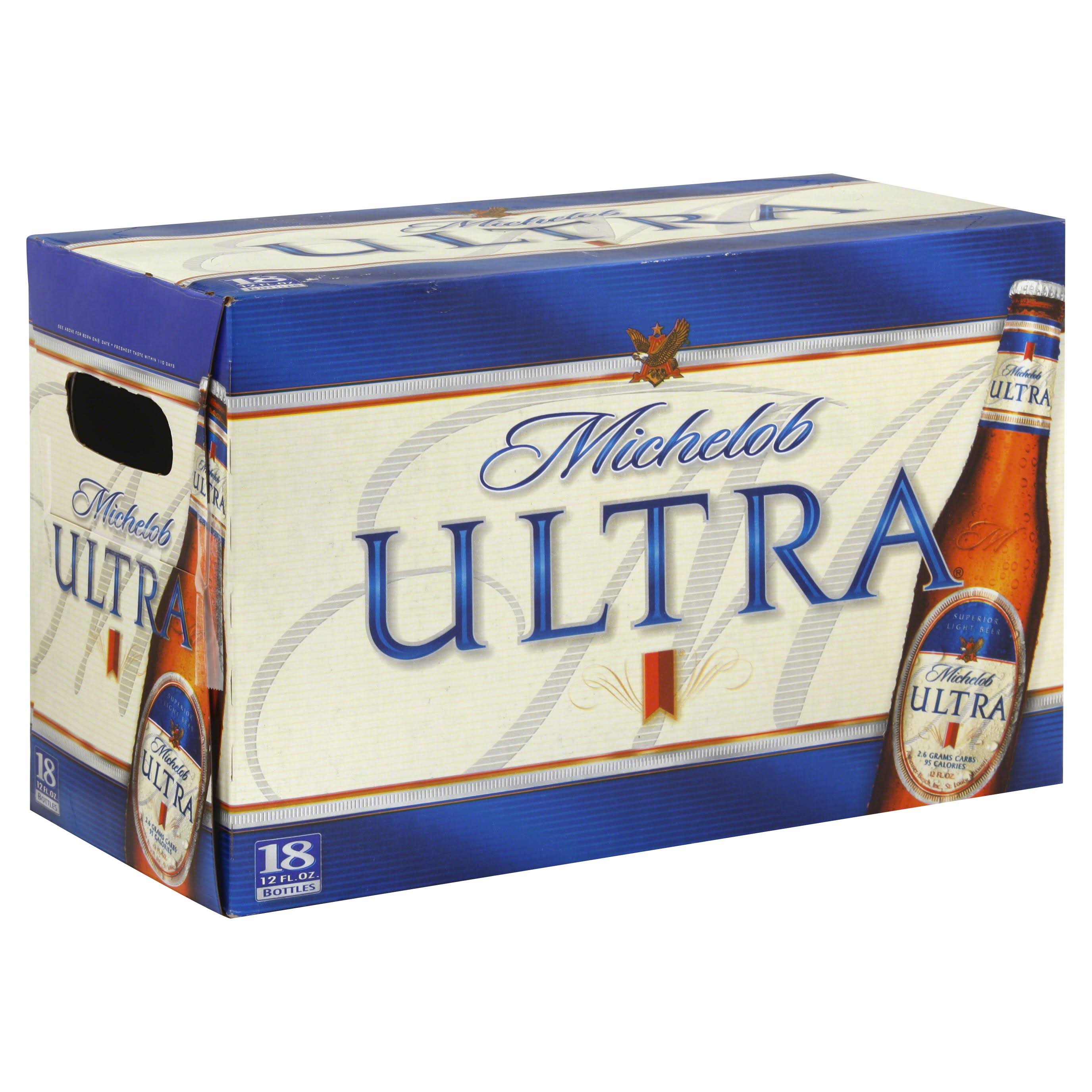 Michelob Ultra Superior Light Beer - 18 Bottles