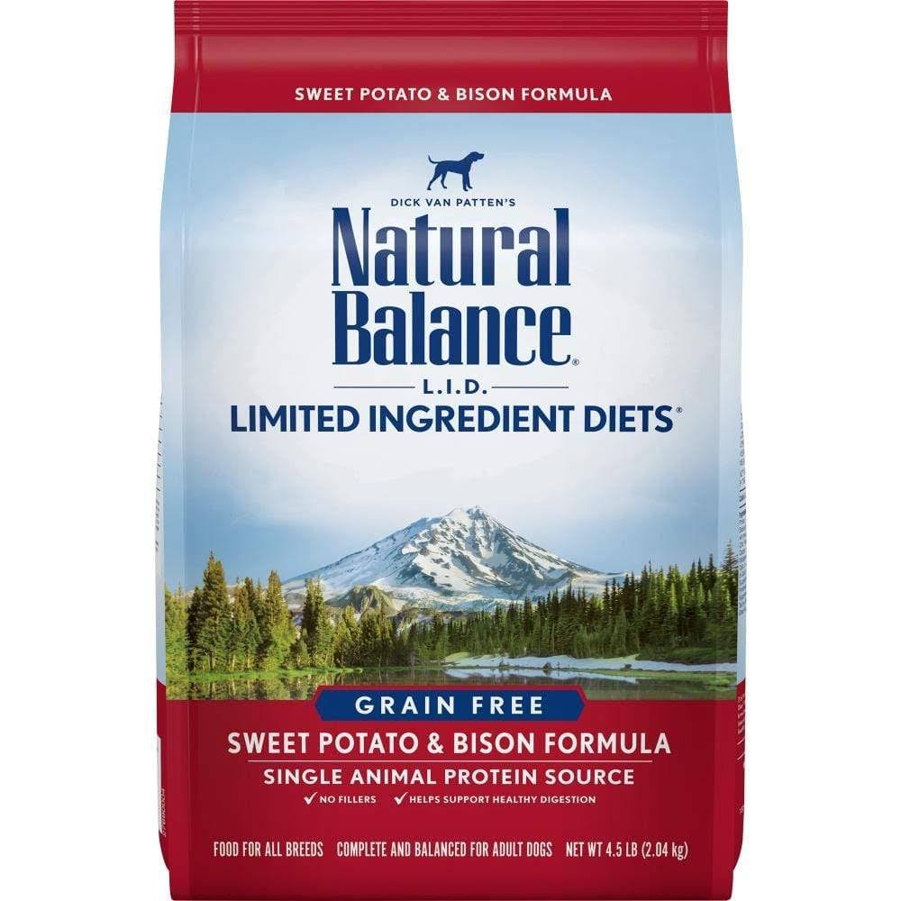 Natural Balance Limited Ingredient Diets Dog Food - Sweet Potato and Bison Formula, Dry, 26lbs
