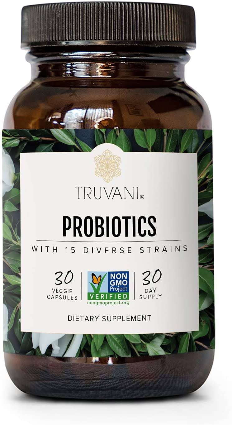 Truvani - 15 Billion CFU - 15 Strains - Probiotic Blend - Digestive Health