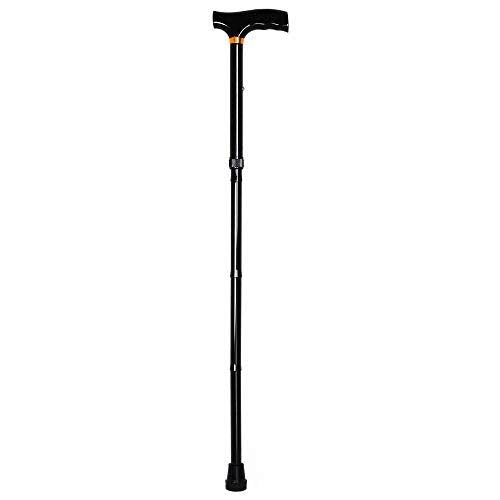 McKesson Black Aluminum Folding Cane 33 to 37" Height 300 lbs. Weight