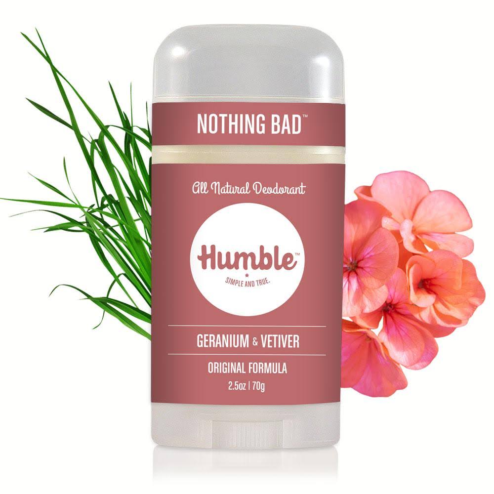 all natural deodorant - geranium & vetiver | humble deodorant Canada