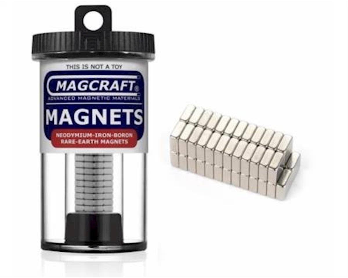 Magcraft Rare Earth Block Magnets - 50ct, 1/4" x 1/4" x 1/10"