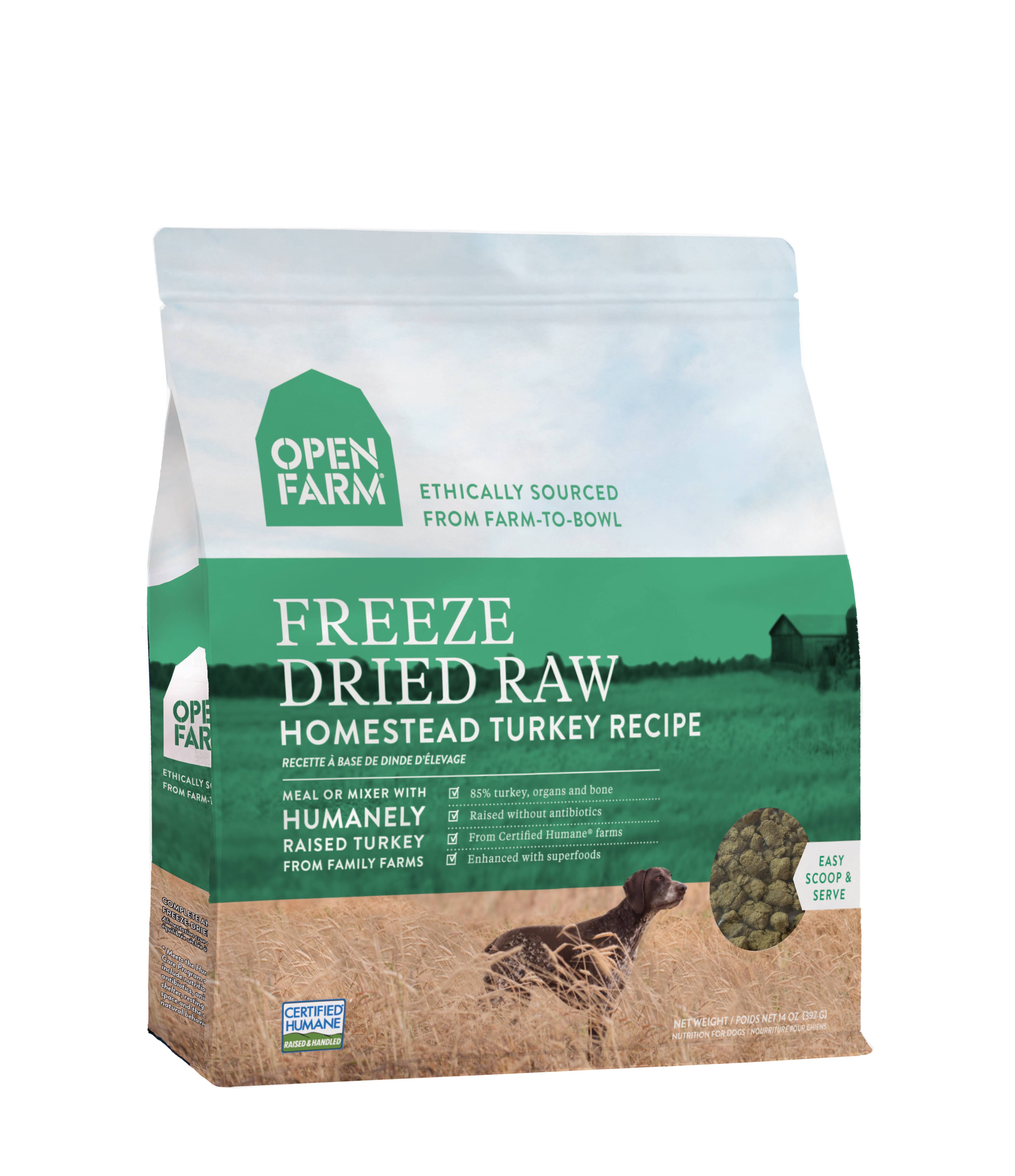 Open Farm Freeze Dried Raw Dog Food Homestead Turkey / 13.5 oz