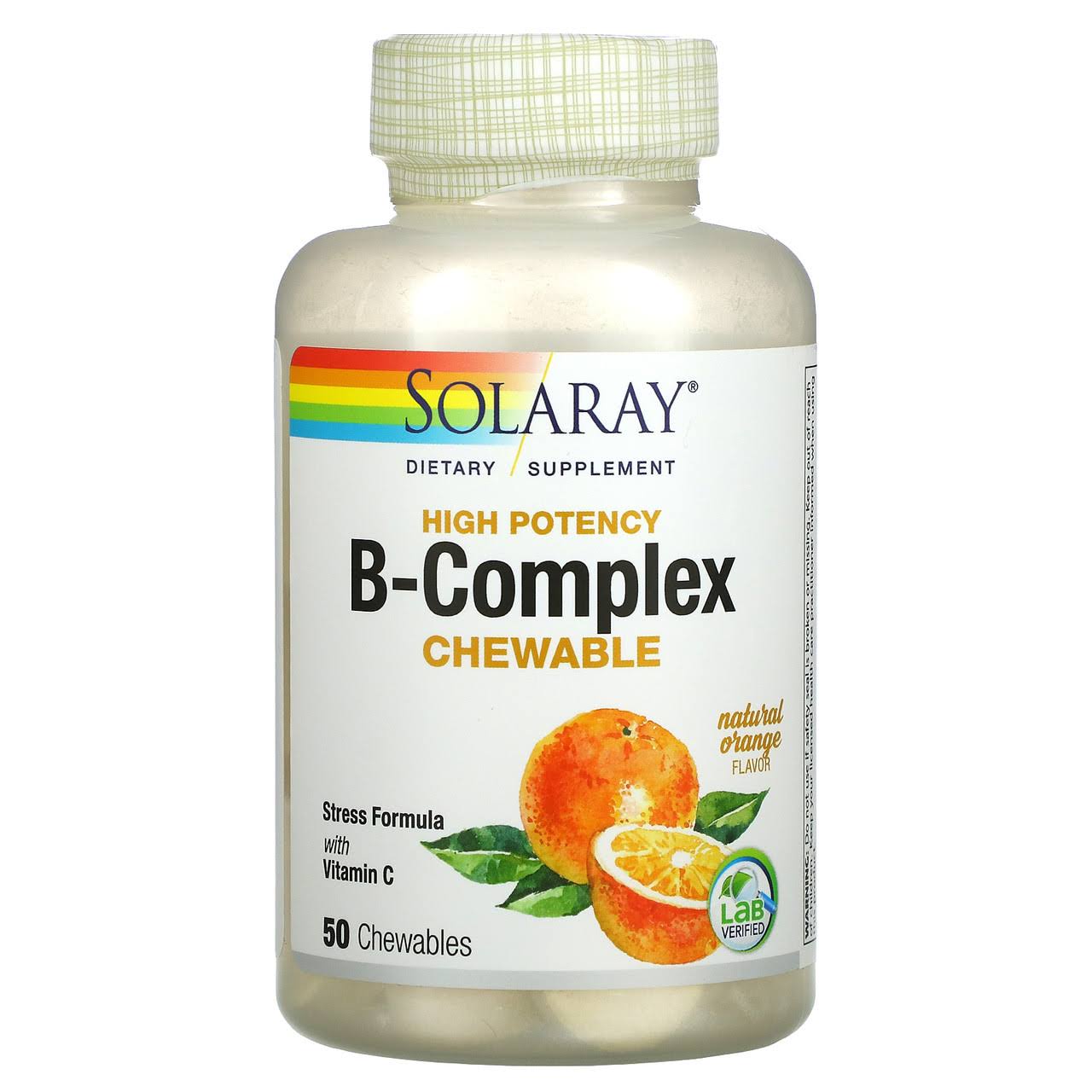 Solaray B-complex 250 mg - 50 Chewable Wafers