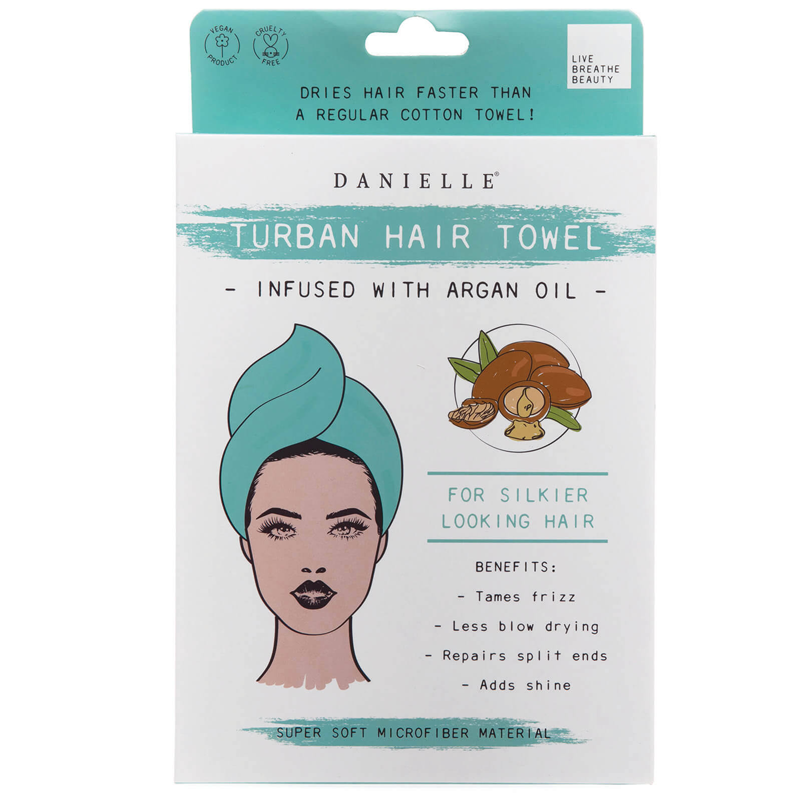 Danielle - Hair Turban Towel - Argan Oil Infused